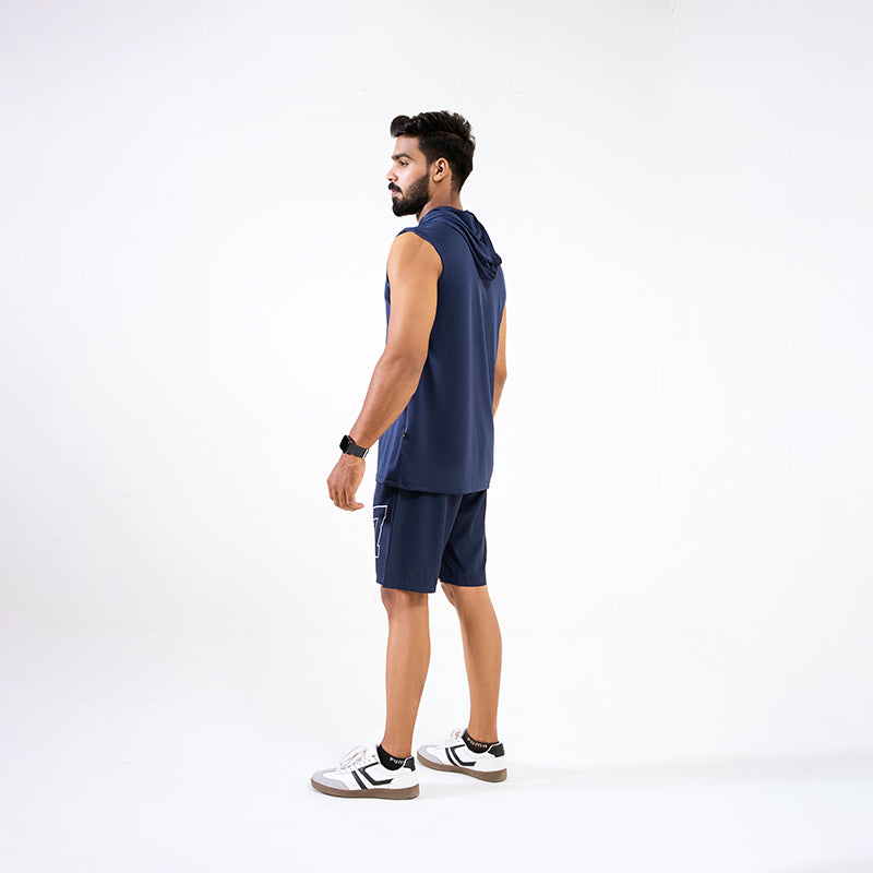 Blue Pro Training Sleeveless Hoodie